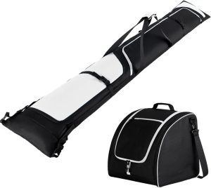 Ski Bag and Boot Bag Combo Fits for Skis Up to 200 CM and Boots Up To Size US13